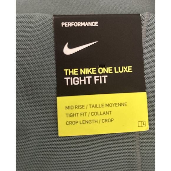 Nike One Tight Performance Leggings, Color Blue Green, Women Plus Size 3X - Picture 13 of 13